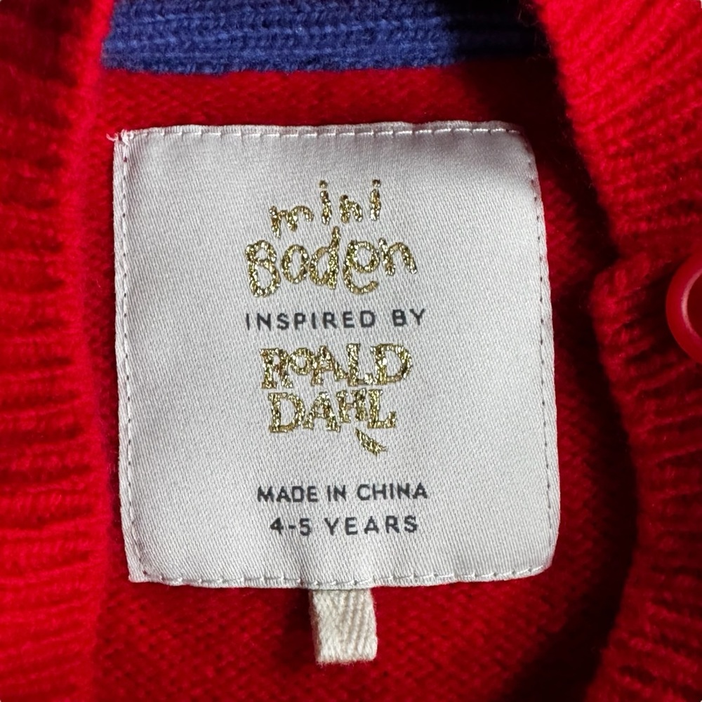 HTF Mini Boden x Roald Dahl BFG Crown Instaria Sweater with Castle Skirt Sz 4-5y - Picture 3 of 14